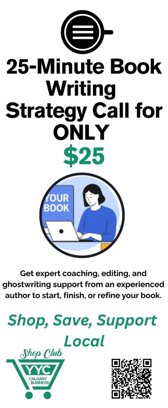 25-Minute Book Writing  Strategy Call for ONLY  $25